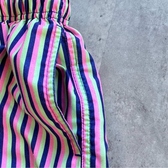 Boardies Striped Pink, Navy, Green Swim Trunks, Men’s Small - Picture 4 of 12